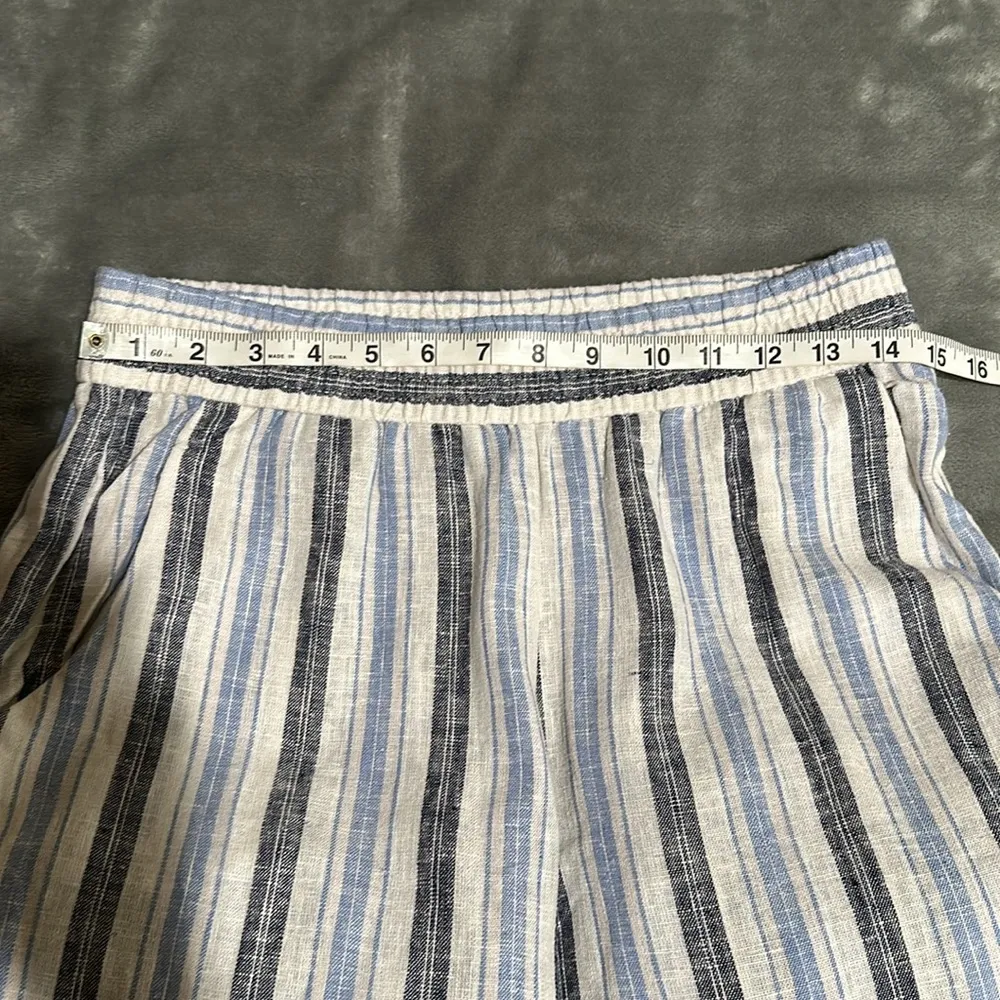 Anthropologie DREW Whitney size medium striped blue pant - Image 9