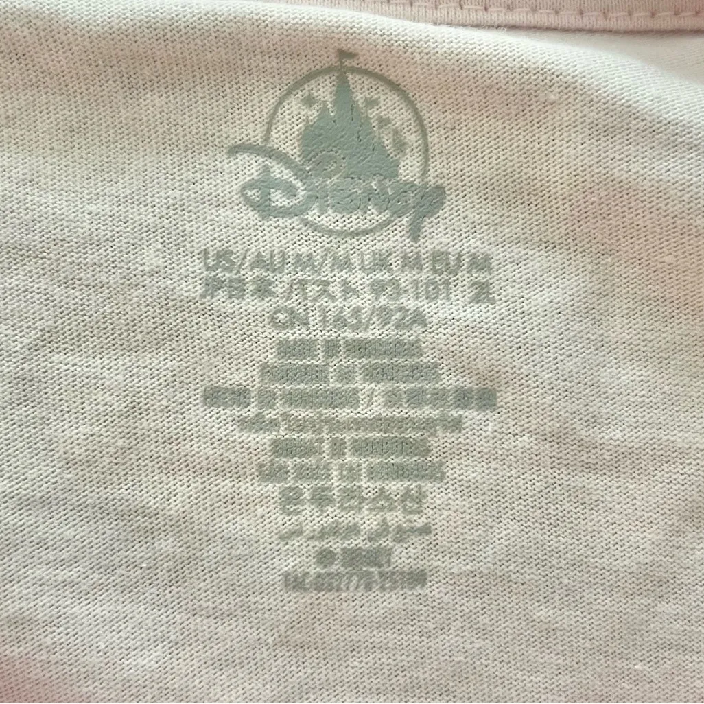 NWT Disney Parks Mickey Mouse Cinderella Castle Heart Locket Bow Pink Shirt M - Image 5