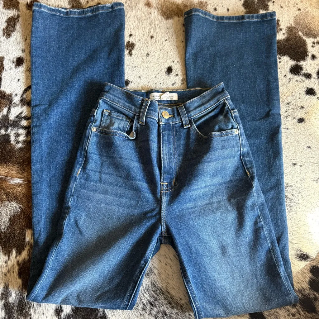CURRENT ELLIOT The Side Street High Waist Flare Jeans Size‎ 24 - Image 2