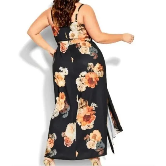 New!‎ City Chic Maxi Dress Dress Autumn Rose, size M/18 - Image 2