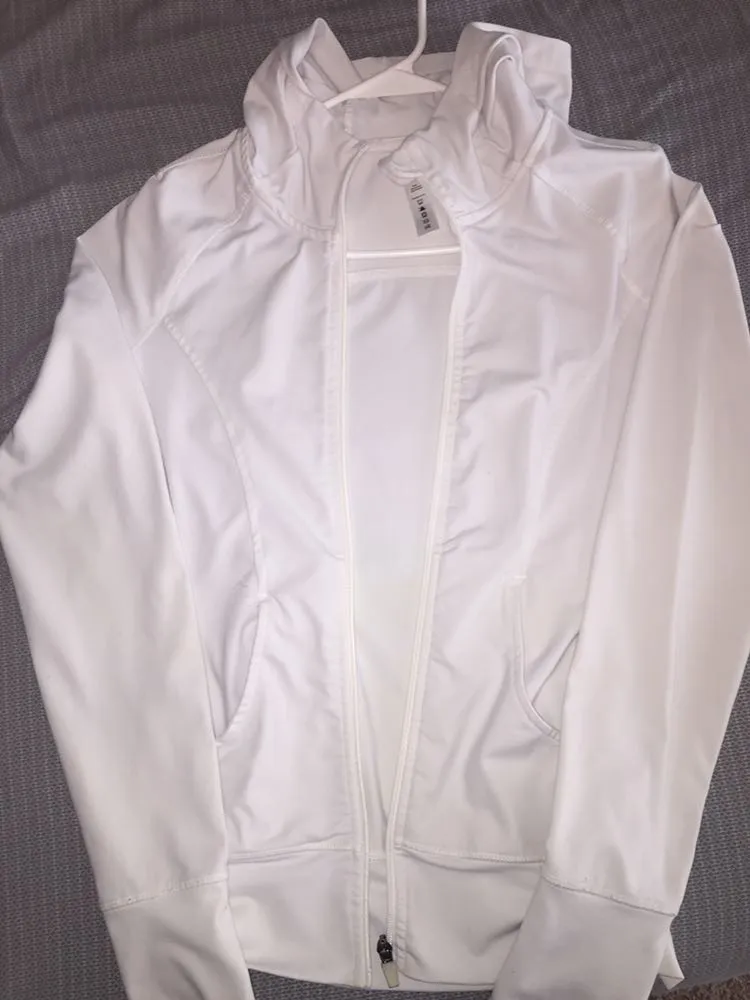 White Athletic Jacket  - Image 3