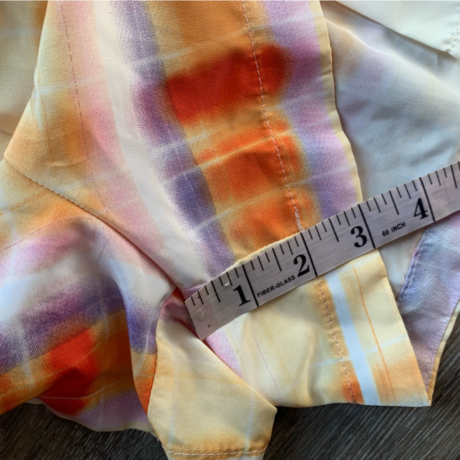 Future Collective Vibrant High Waist Ruffle Shorts S Orange - Image 4