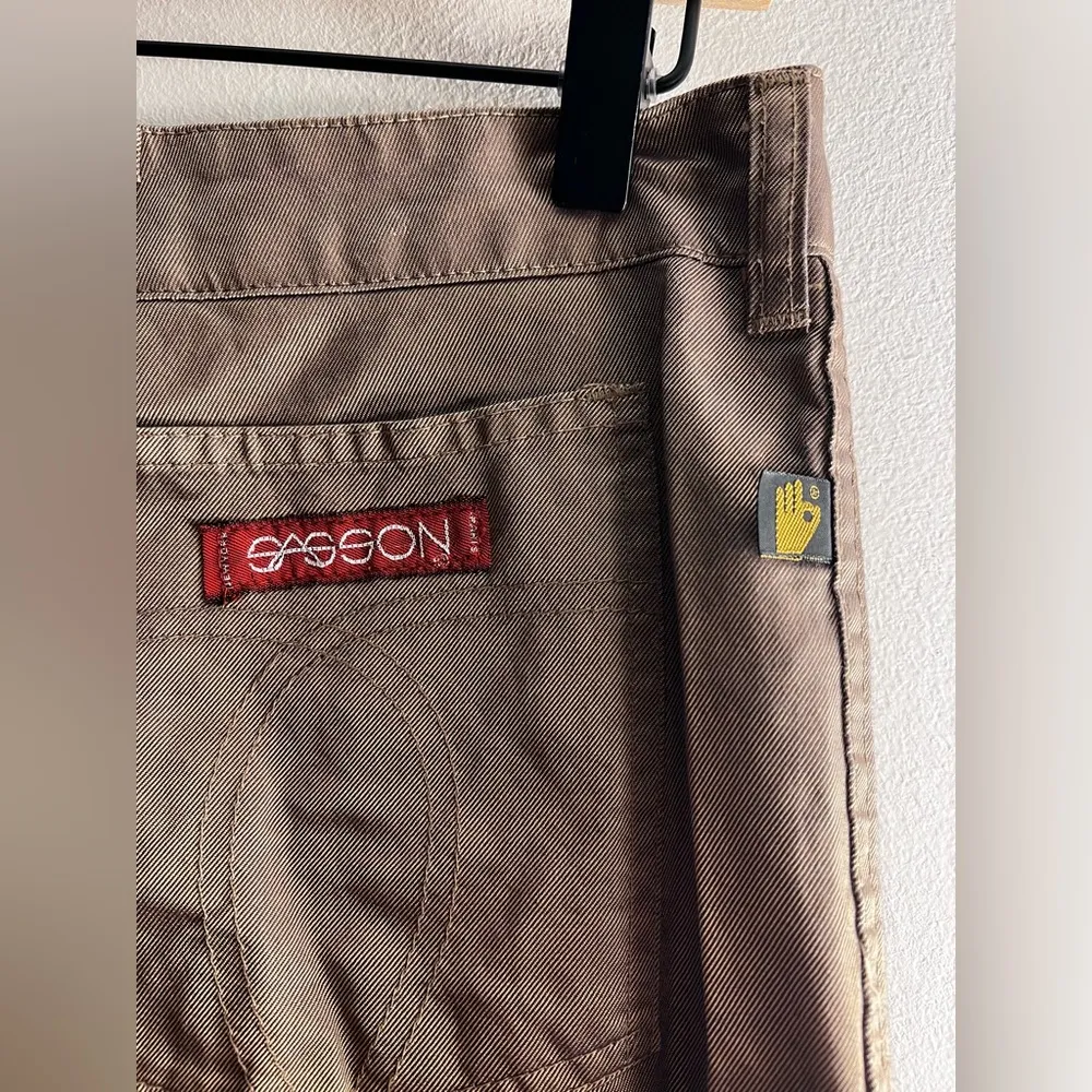 Sasson metallic straight pants vintage Gold Size undefined - Image 4