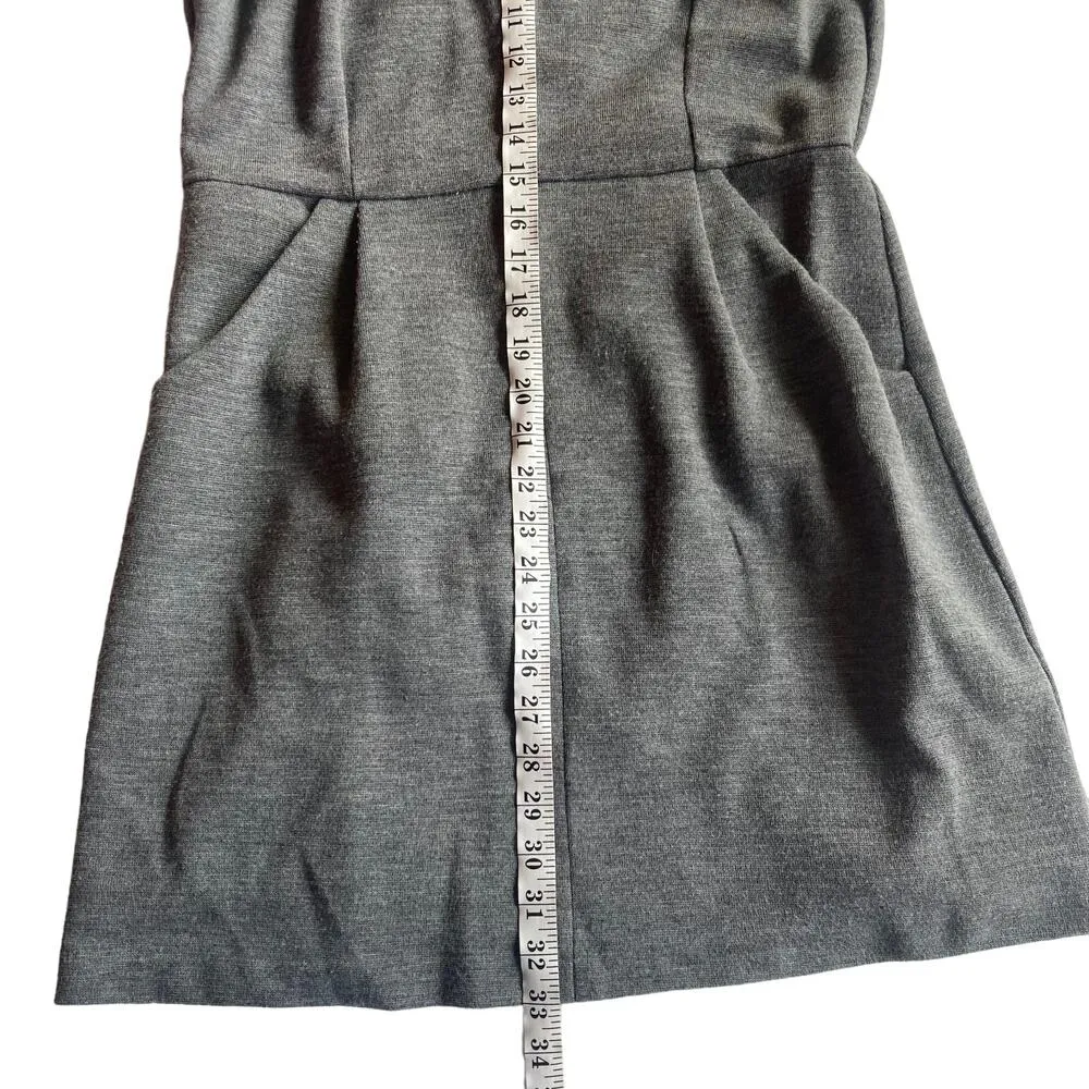 Milly Of New York Women's Gray Racerback Dress Size Large - Image 9