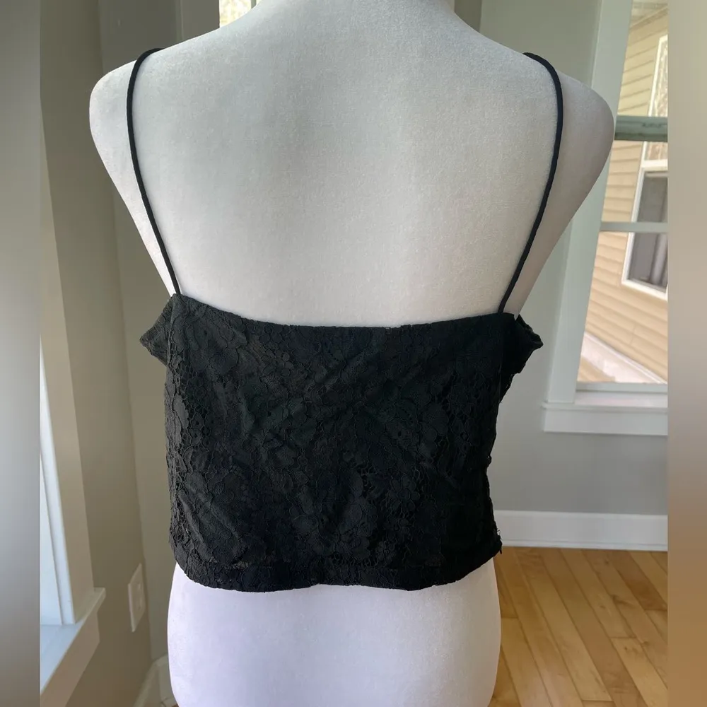 SHEIN Black Lace Mesh Going Out Top Cami Tank Top - Image 5
