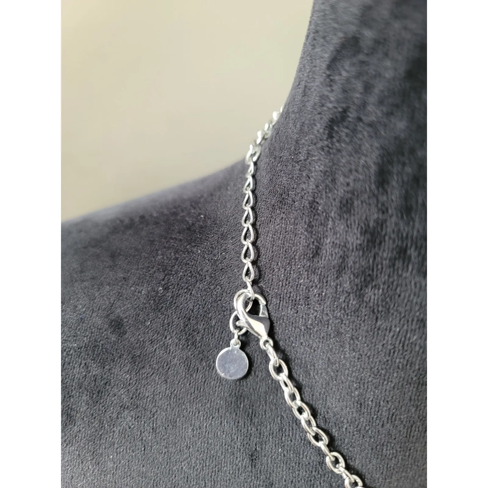 Charter Club Silver Pearl Beaded Statement Necklace With Lobster Claw Lock - Image 6