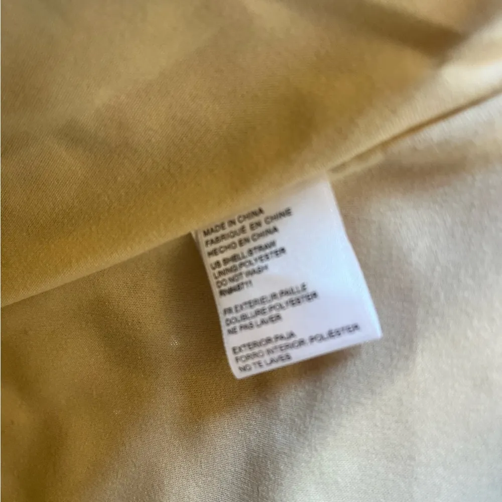 NWOT Falls Creek Cream & Pink Straw Tote Bag One Size Beach Everyday Purse - Image 5