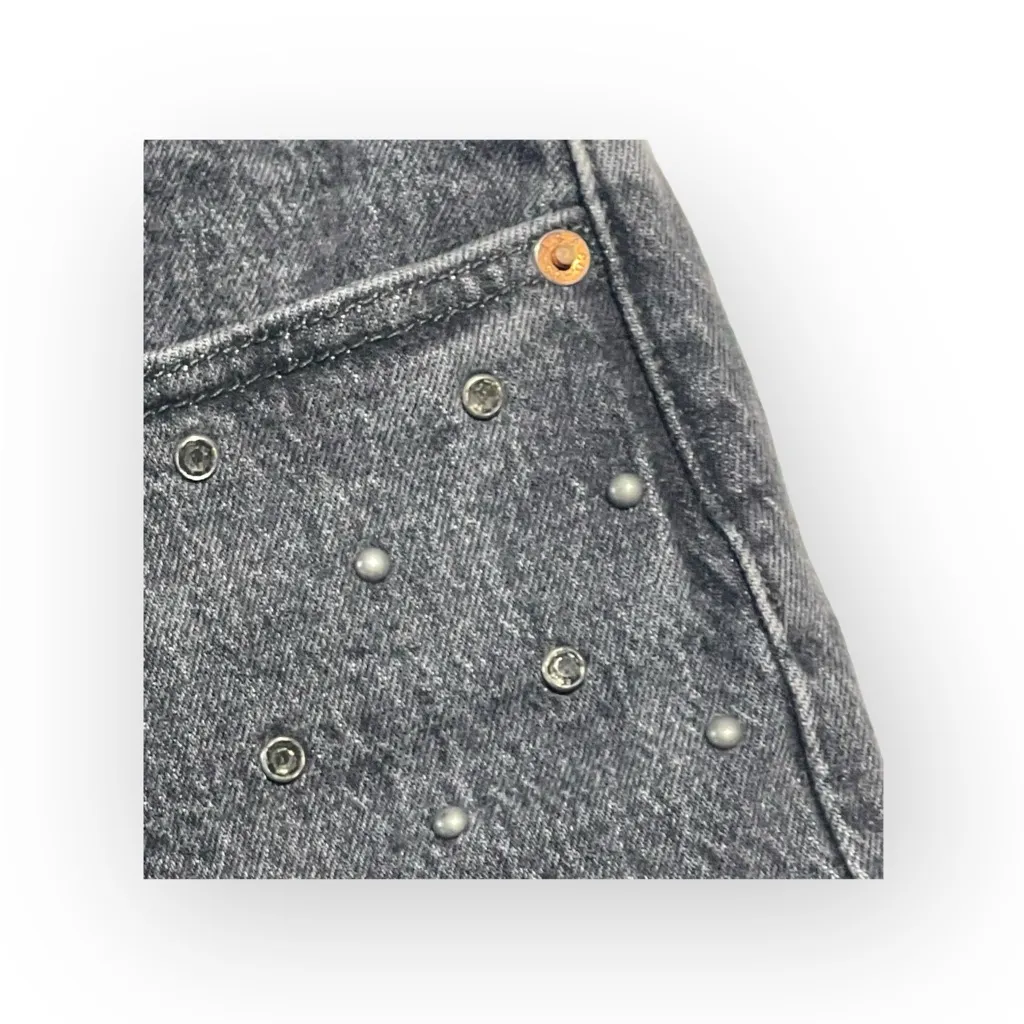 Levi’s x Free People ✪ 501 Crystal Crop Stretch Jeans ✪ Black Wash ✪ 30 Y2K Vibe - Image 6