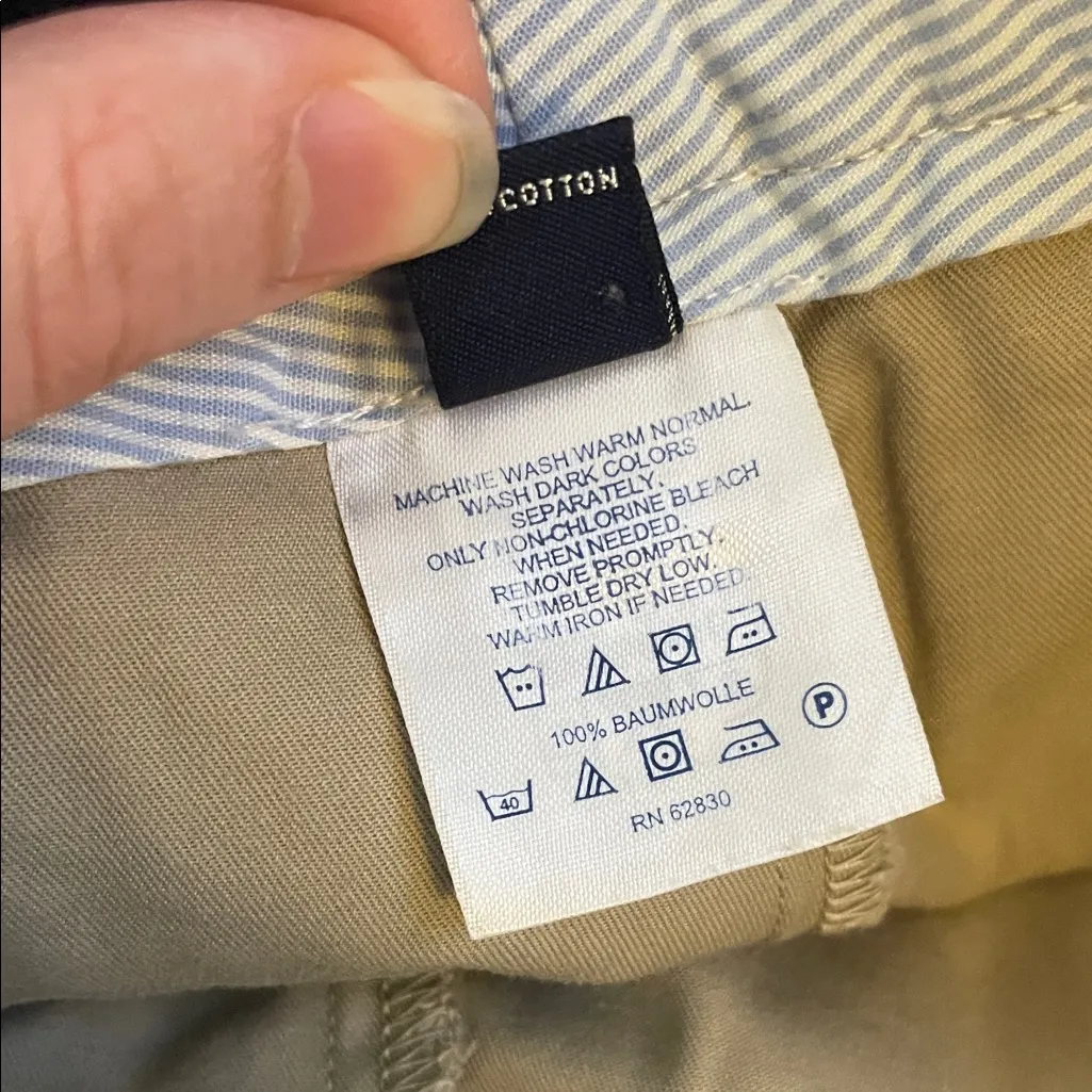 Lands' End Stylish Khaki Button-Accent Skort Size 8 - Image 5