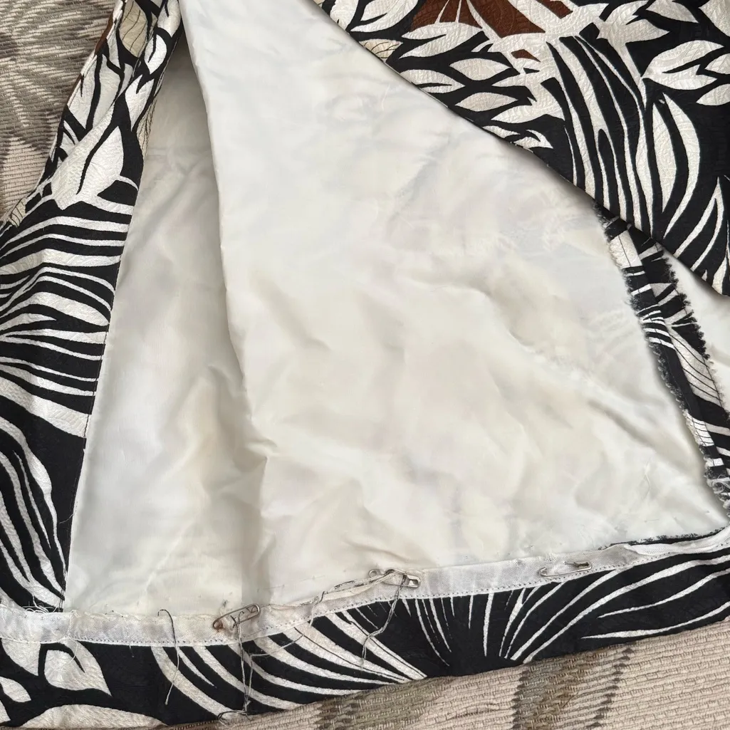 60’s 70’ Vintage Dress Boho Floral w/Shorts S Small M Medium Brown - Image 12