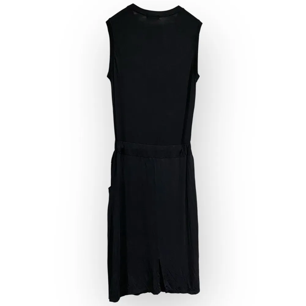 POL Black White Speckle Midi Dress Adjustable Waist Small NWOT - Image 8