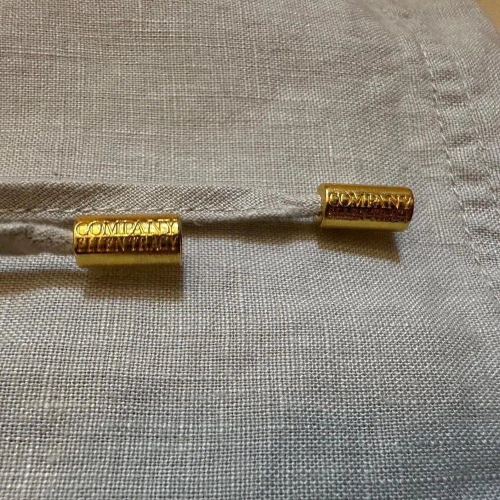 Company Ellen Tracy 100% Linen Skorts Beige Adjustable Waist Womens Small - Image 6