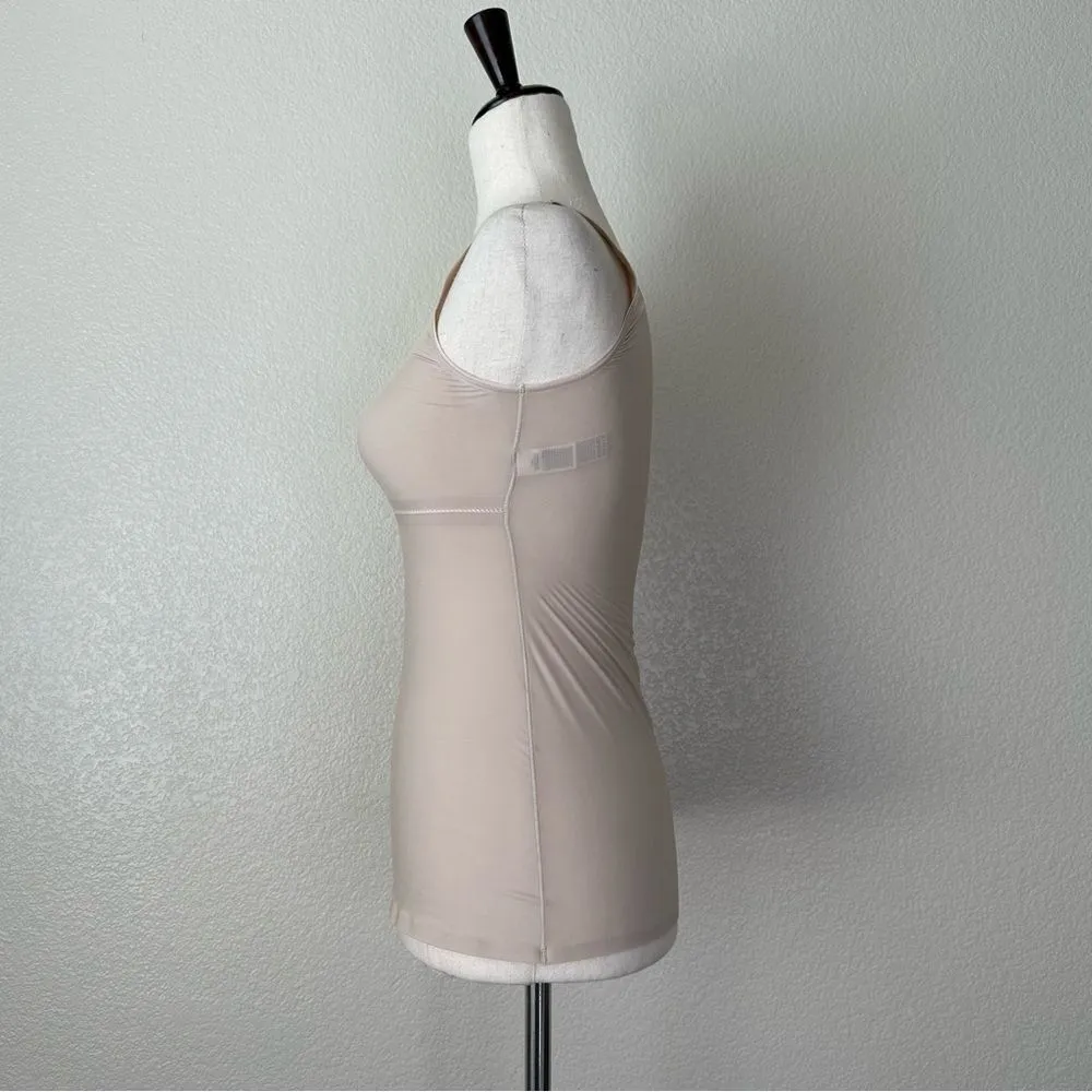 Marks & Spencer Nude Stretchy Scoop Neck Tank Top Size 6 - Image 4