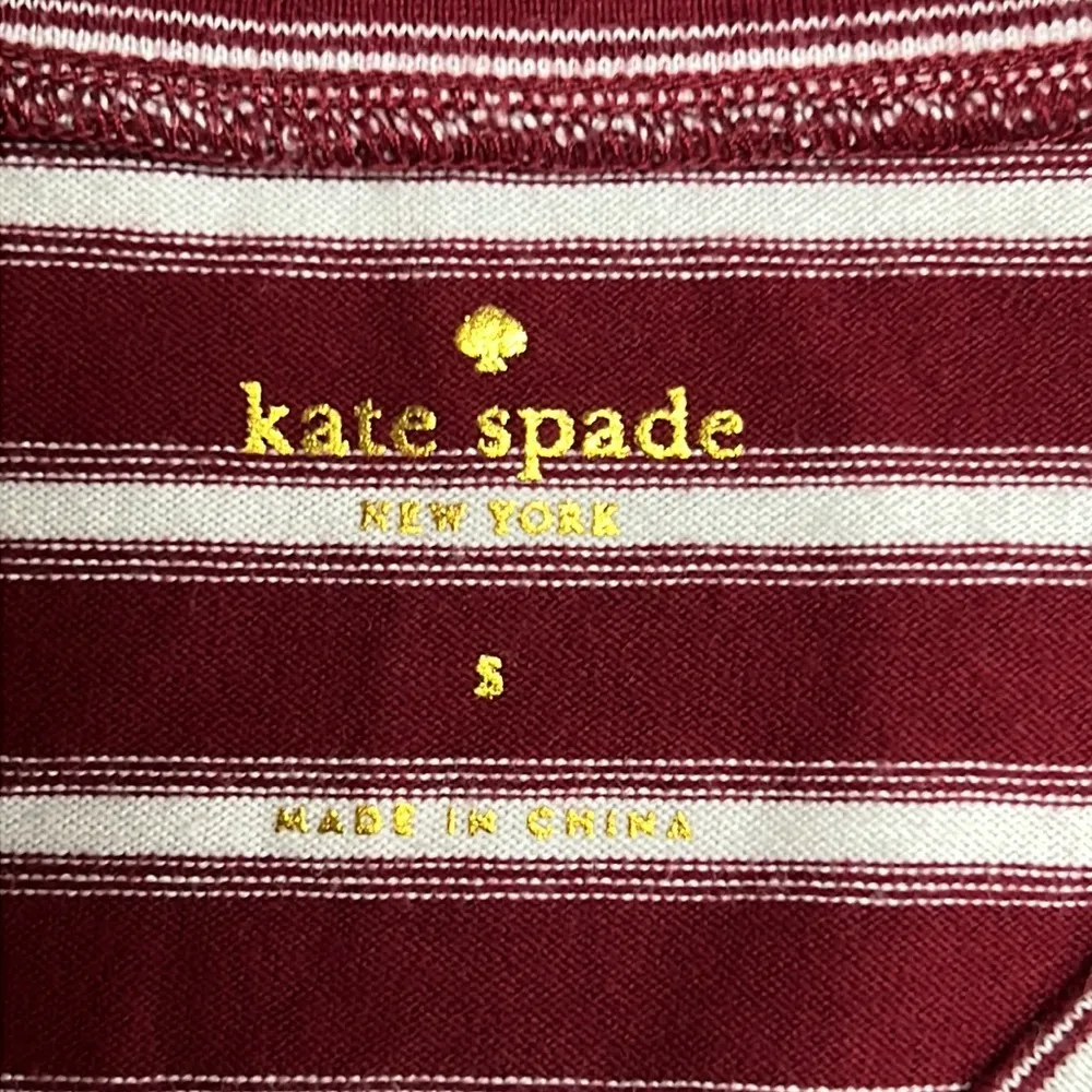 Kate Spade Striped Knit Top with Fringe - Image 9