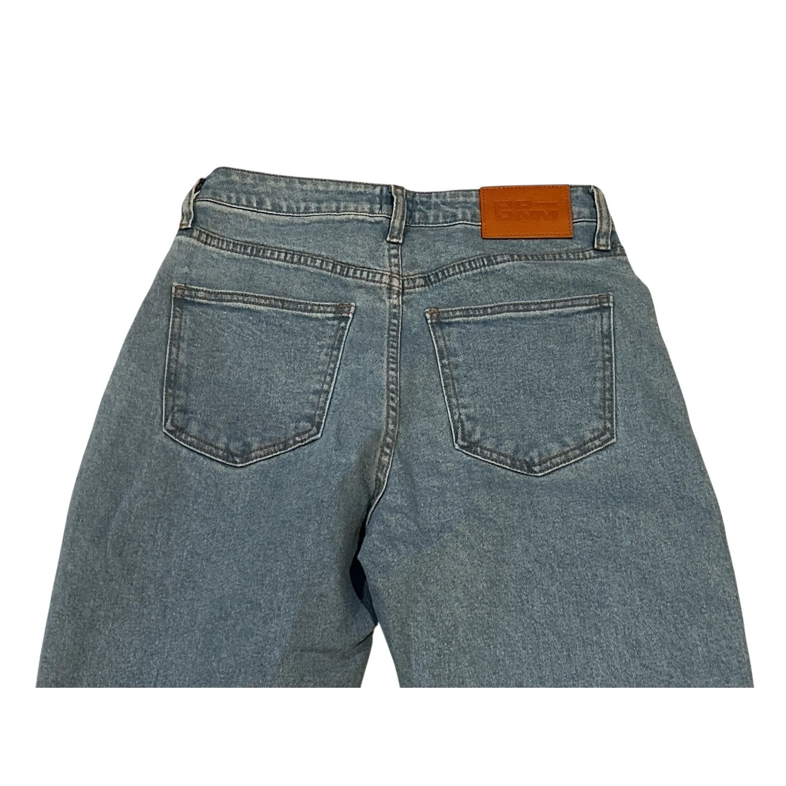 Princess Polly Women's 90s High Rise Light Acid Wash Straight Leg Jeans 2 NEW - Image 5