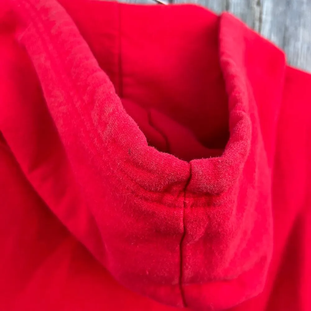 Vintage Y2K Kansas City Chiefs NFL Red Full Zip Hoodie Sweatshirt Crop MEDIUM? - Image 4