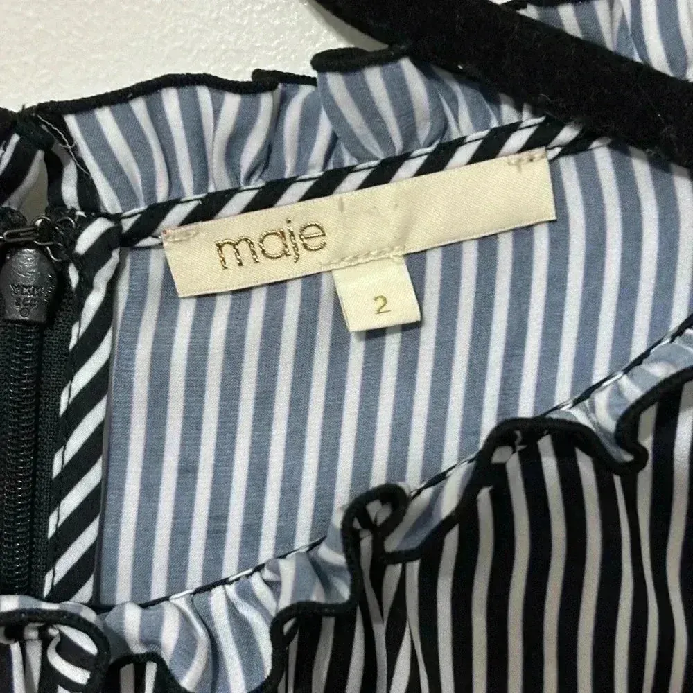 Maje Radice‎ Striped Dress 🩵 - Image 9