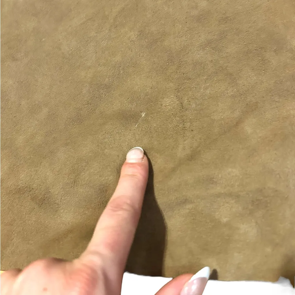 Max Mara Suede Sleeveless Dress Size 14 US Tan Brown - Image 3