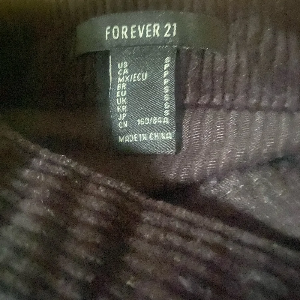 Black Corduroy Skirt Small - Image 3