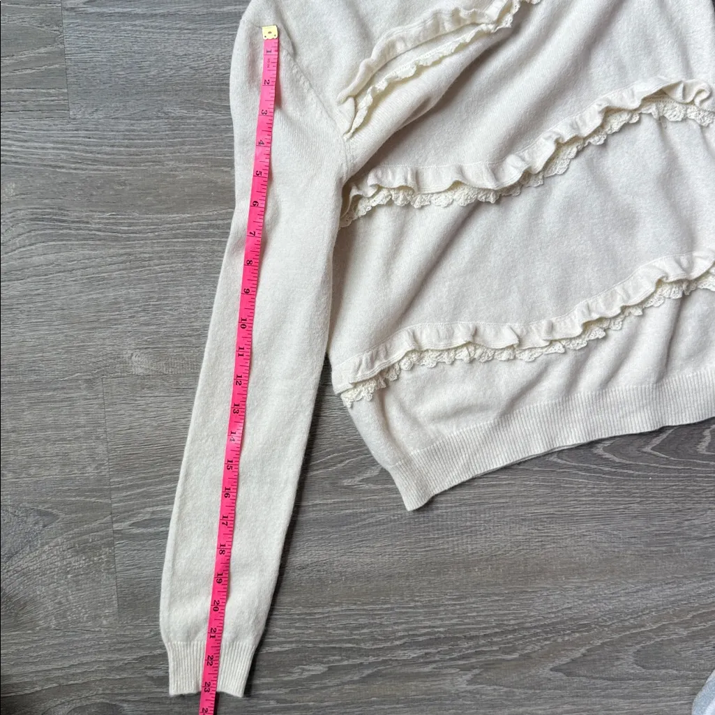 Sézane Andreas Jumper in ecru wool and cashmere XS - Image 11