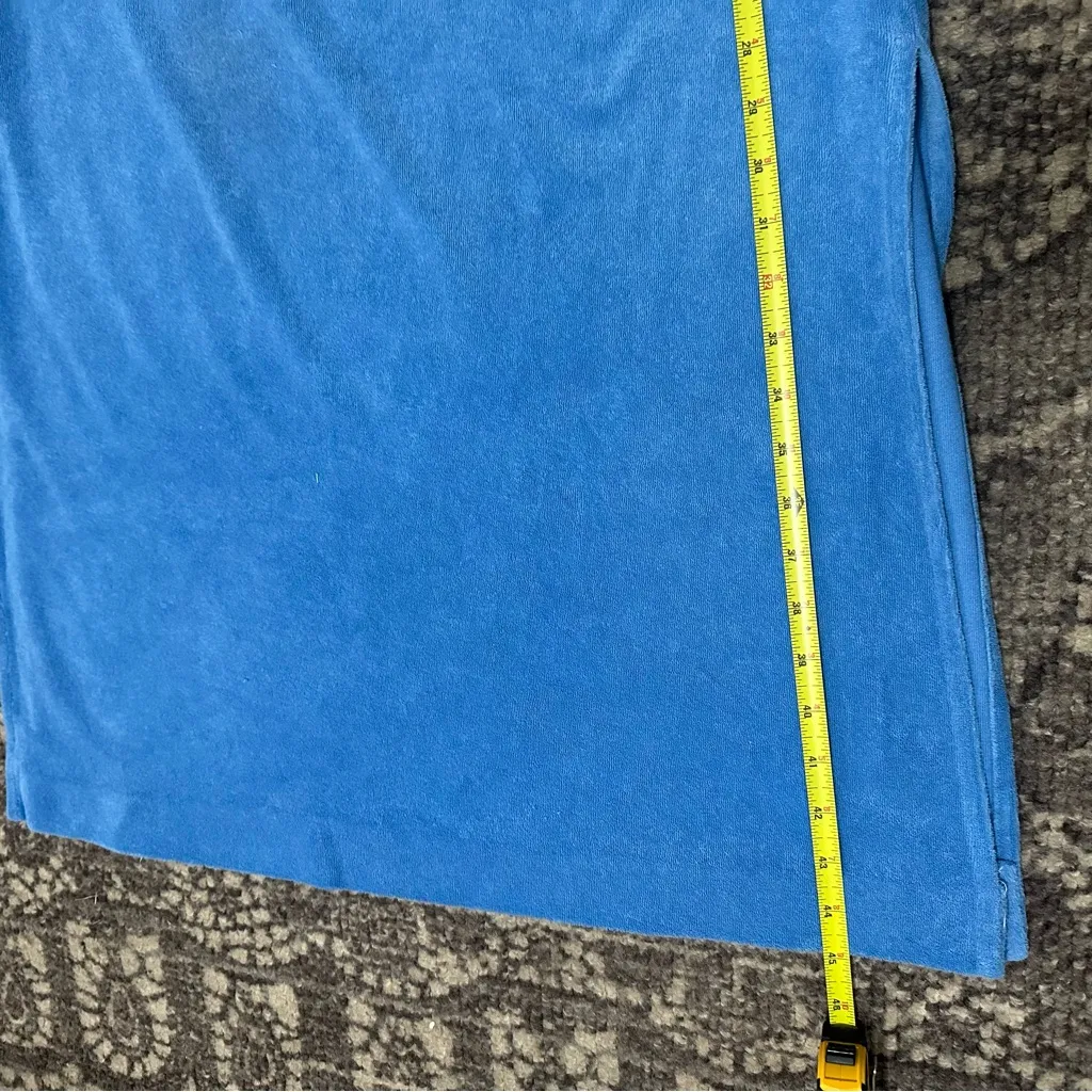 Juicy Couture Vintage RARE Women’s Size S Blue Terry Strapless Maxi Long Dress - Image 10