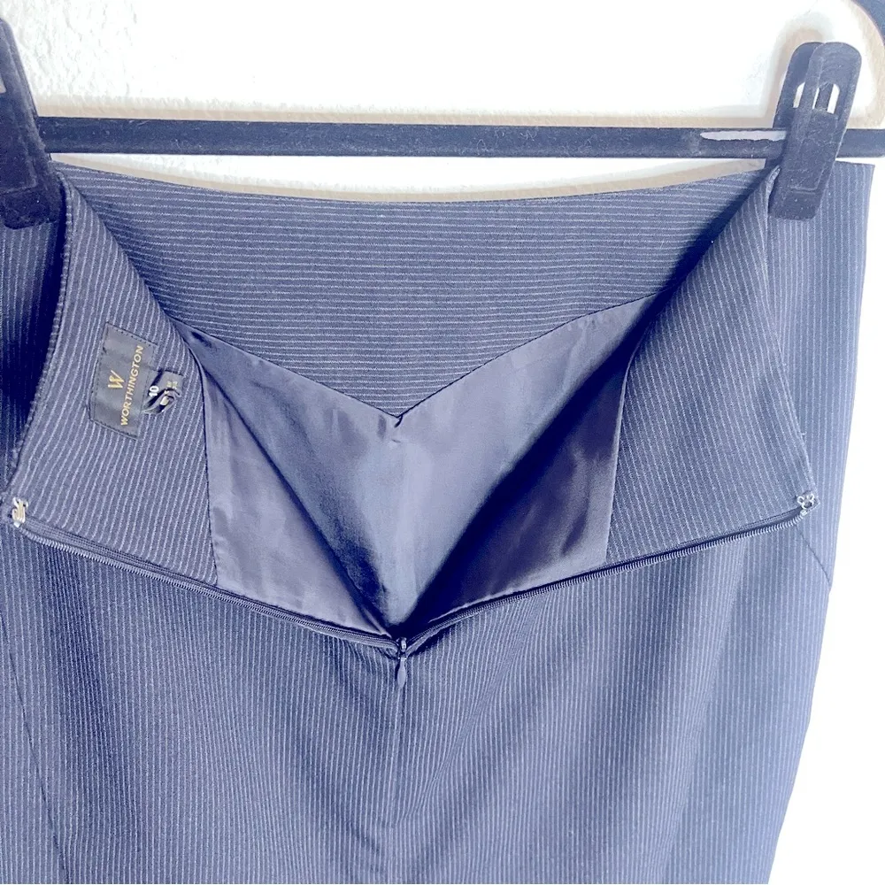 Worthington Pinstripe Pencil Skirt Lined - Image 7