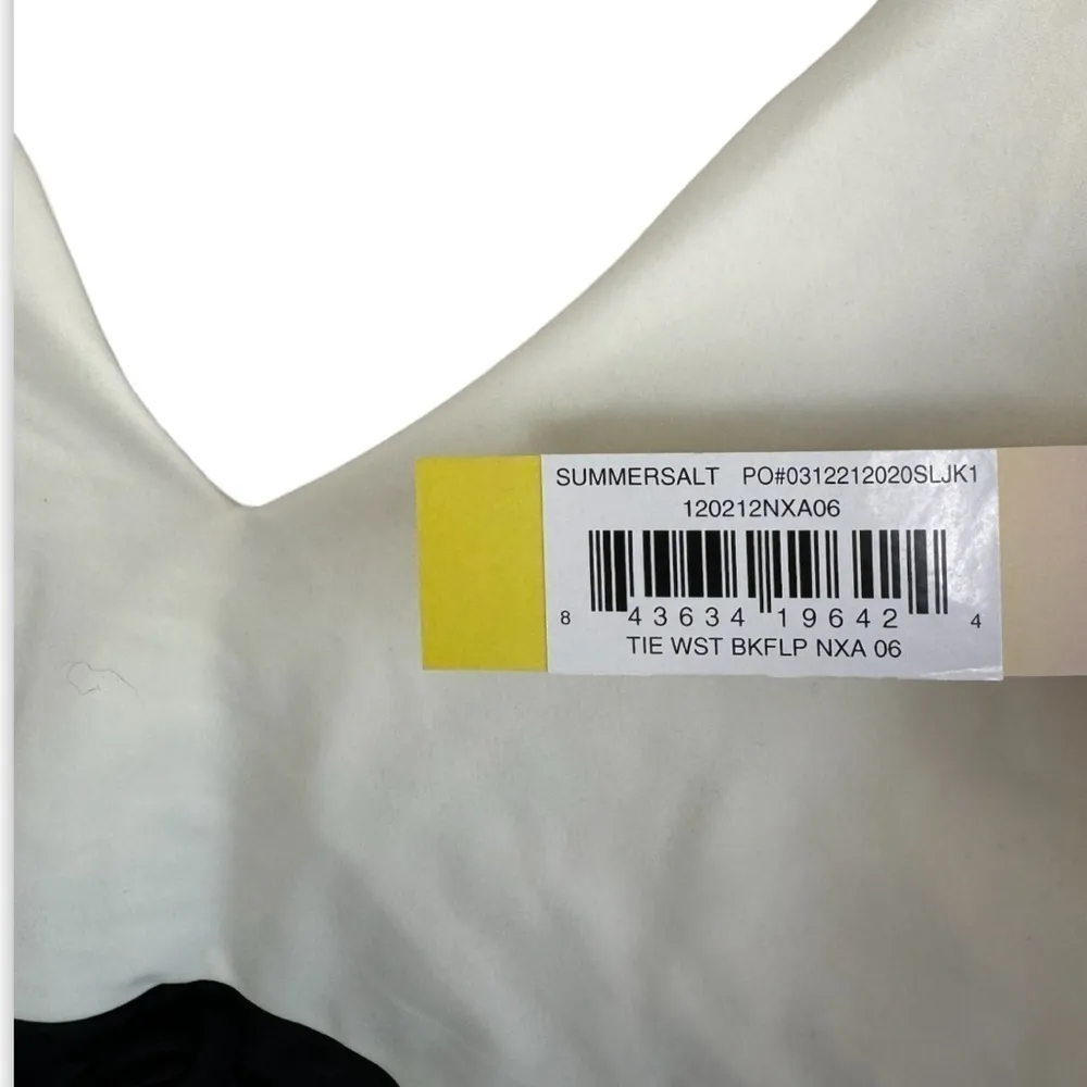 summersalt Tie Waist Backflip 6‎ White Black Colorblock One Piece Swimsuit - Image 7