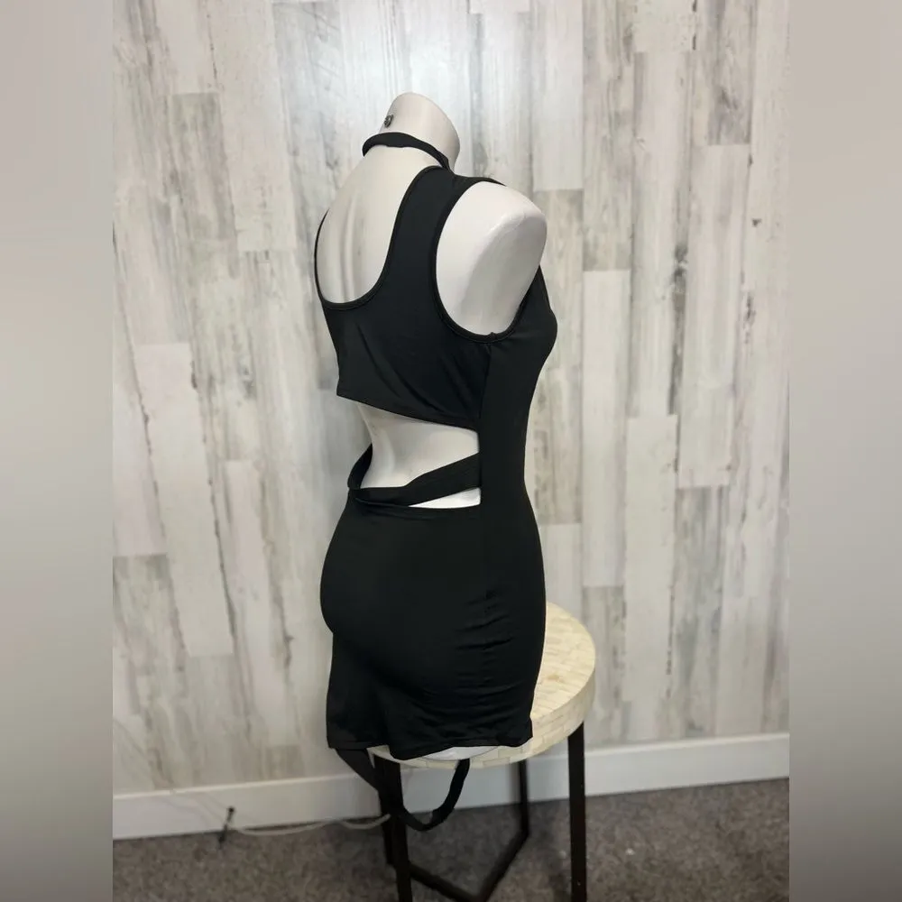 Black mini cut off dress - Image 8