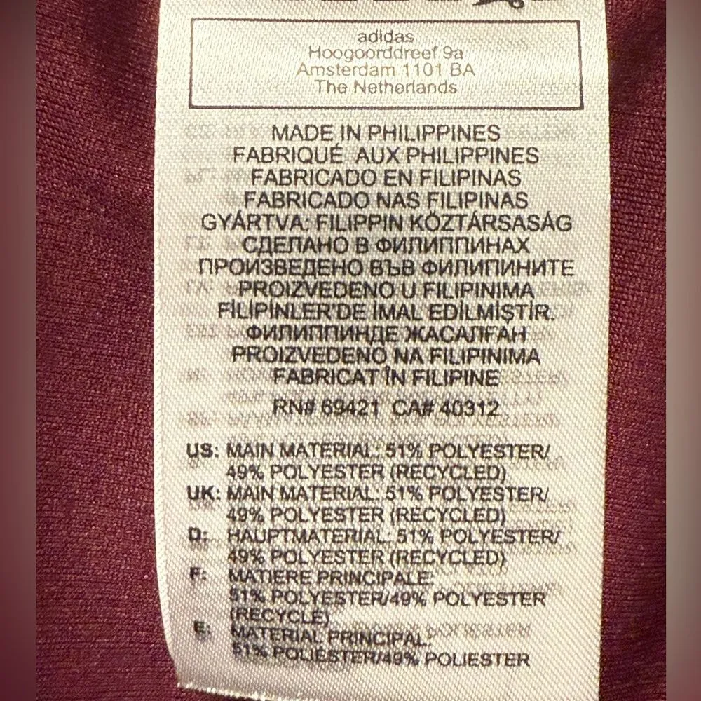 Reebok Run Fast Graphic Performance Tee‎ Shirt Maroon Red Size Small NWT - Image 6