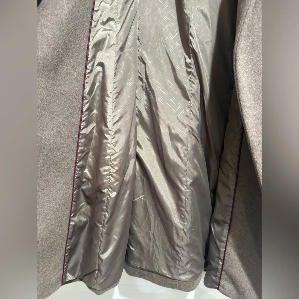 Cole Haan Tie-waist Wool blend Wrap coat - Image 4