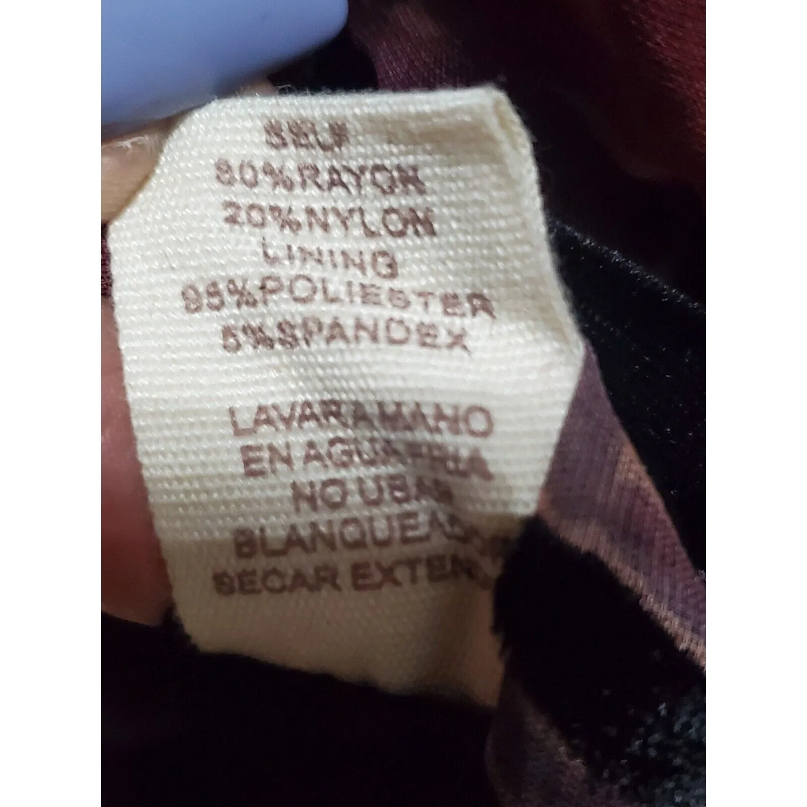 Mystree Women's Black Floral Rayon V-Neck Long Sleeve Knee Length Dress Medium - Image 10