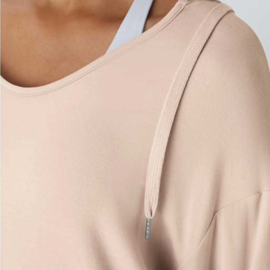 NWOT HALARA Long Sleeve Hoodie lightweight modern oversized size M. Stretch soft - Image 6