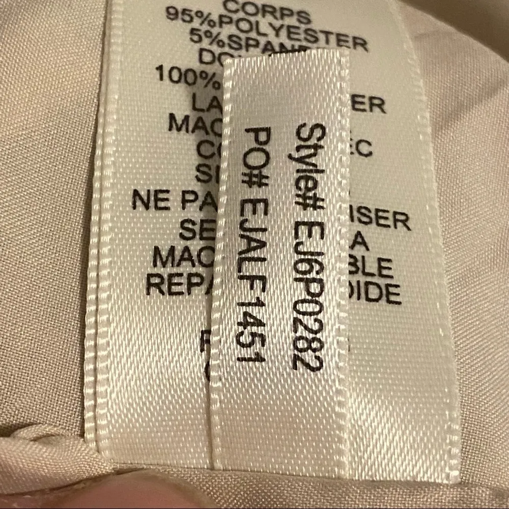 Eliza‎ J Navy Green White Zig Zag Dress Zipper Back NWT Size 2P EJ6P0282 - Image 9