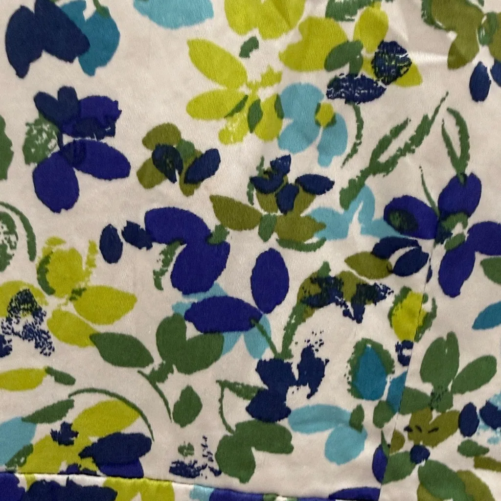 London Times Floral Sleeveless Floral Side Zip 100% cotton size 10 - Image 3