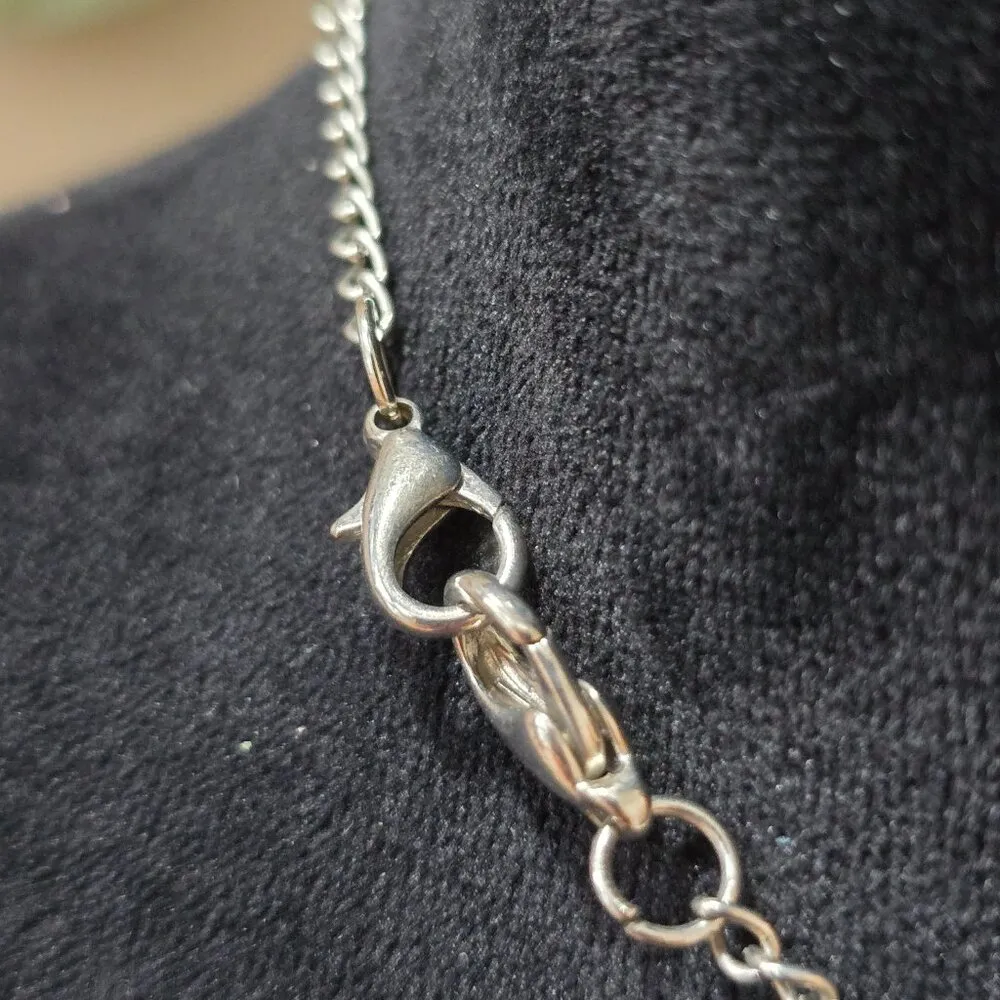 Womens Fashion Green Boulder Opal Stone Necklace Jewelry with Lobster Clasp - Image 6