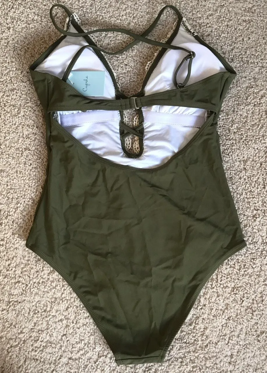 Curtsy Ladies Lace One-piece Swimsuit - Image 3