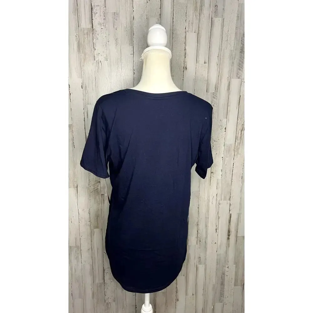 NWT‎ Women's NBA Washington Wizards Navy Scoop Neck T-Shirt Size XL - Image 3