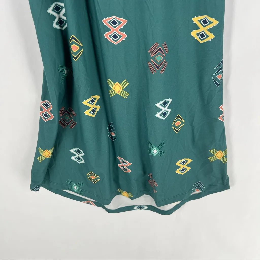 Patagonia Sliding Rock Dress Soft Stretch Printed Cowl Open Back‎ Shelf Bra L - Image 5