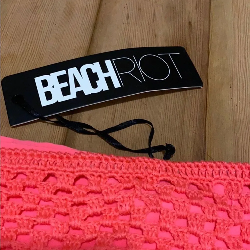 Beach Riot Crochet‎ Bikini Bottom Watermelon nwt - Image 6