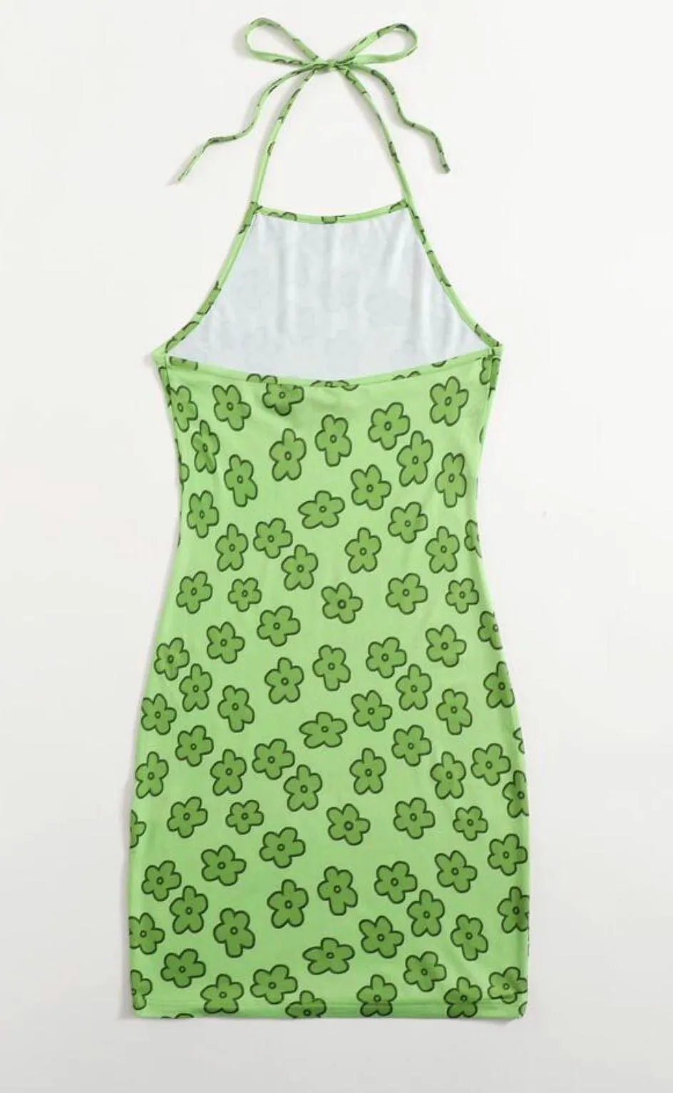 Floral Halter Dress (S) Multi - Image 3