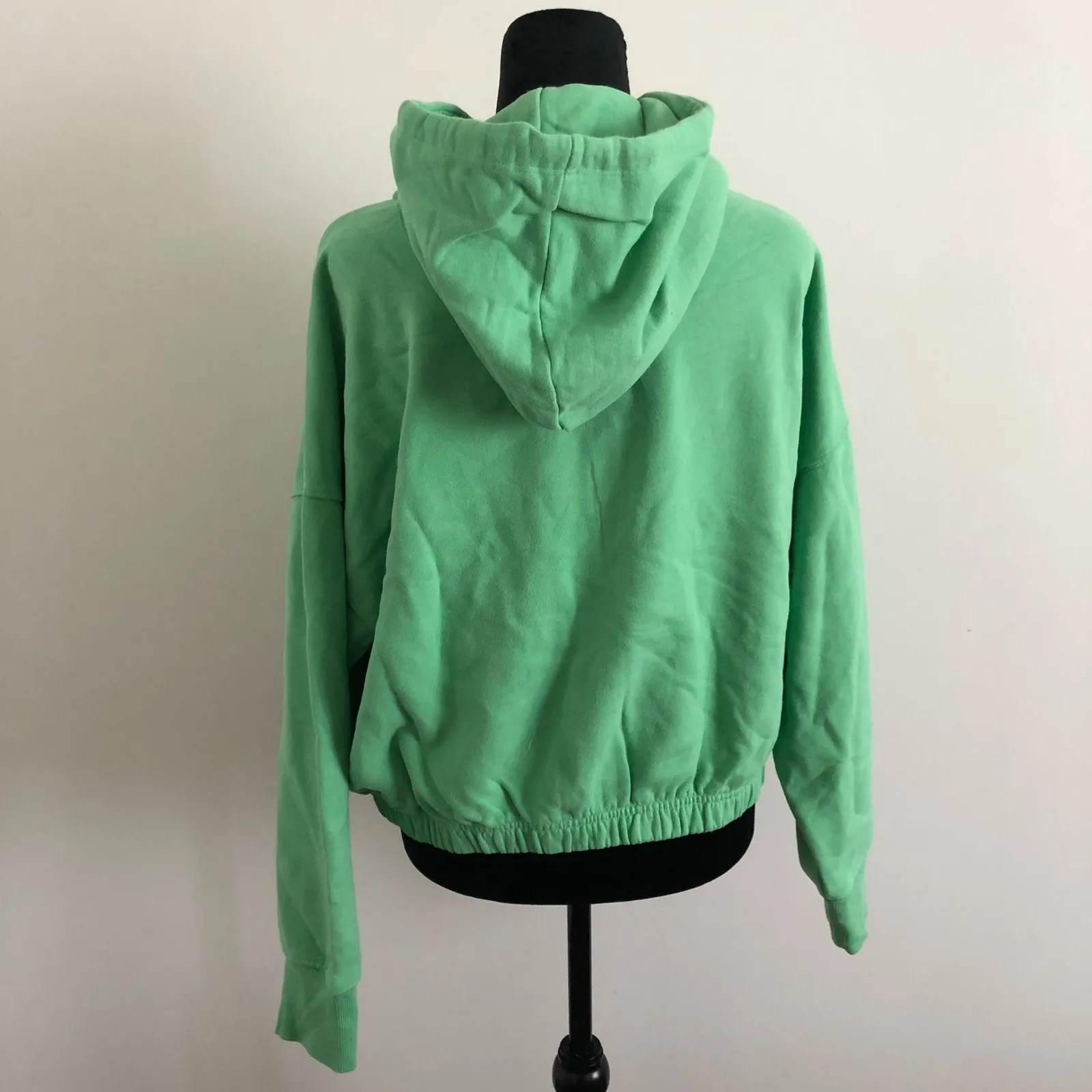 Offline by Aerie Women's Green Zip-Up Hoodie Medium‎ Cozy Cotton Blend NWT - Image 9
