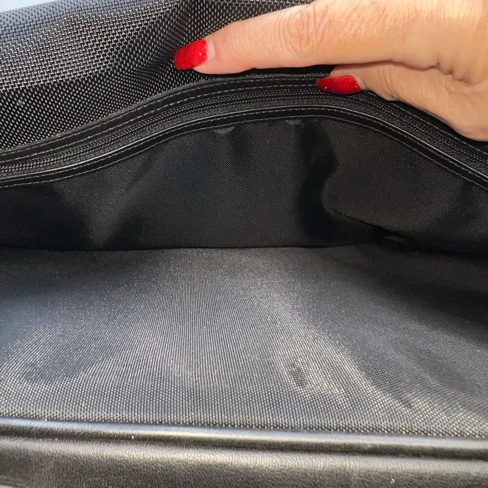 COACH PRESCOTT 90s Vintage BLACK LEATHER LAPTOP BRIEFCASE MESSENGER BAG   WITH C - Image 15