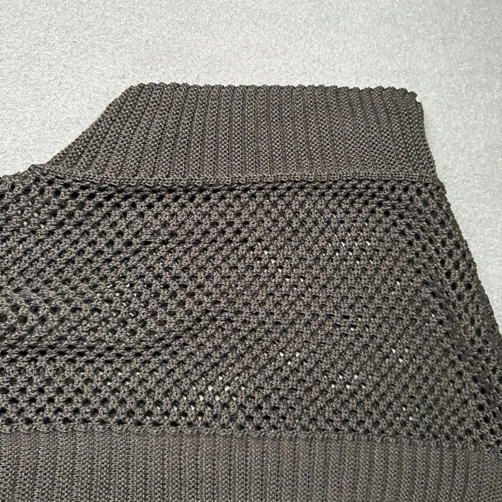 Time and Tru Womens S/M Black Crochet Ruana Open Front Cover Up NWT - Image 6