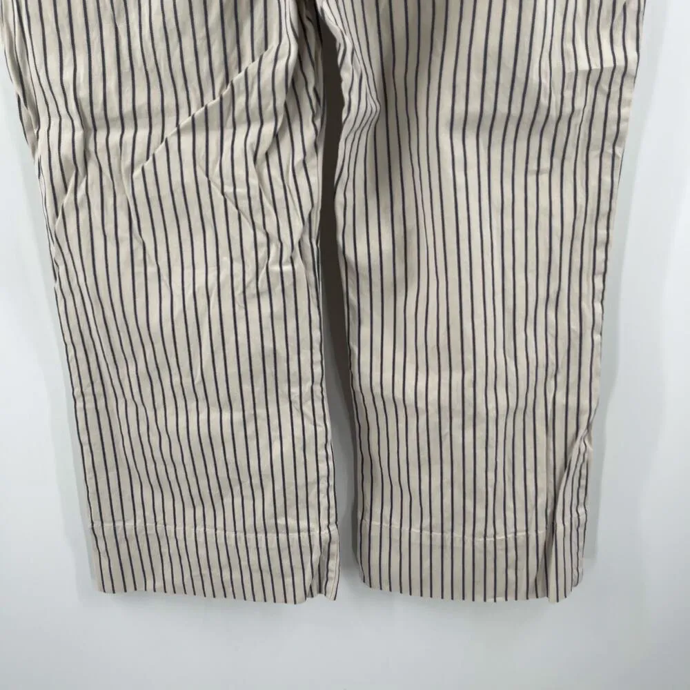 CABI Pants SZ 6 #5316 Stripe Tick Tock Crop Business Work Office Cotton Stretch - Image 11