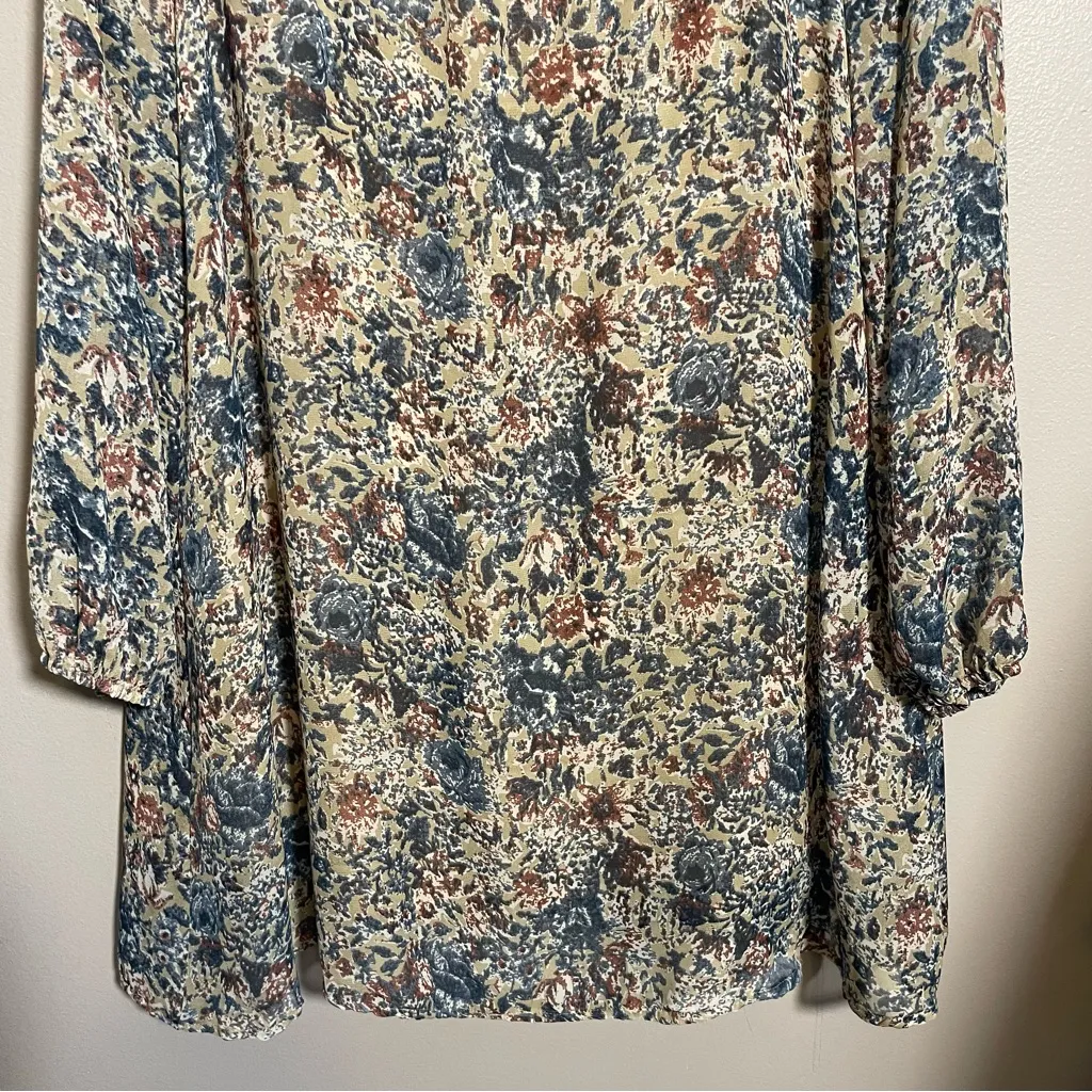 Entro boho long sleeve dress sheer sleeves large - Image 7