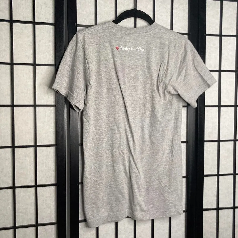 Funky Buddha Yoga Graphic Short Sleeve Grey XSmall - Image 4