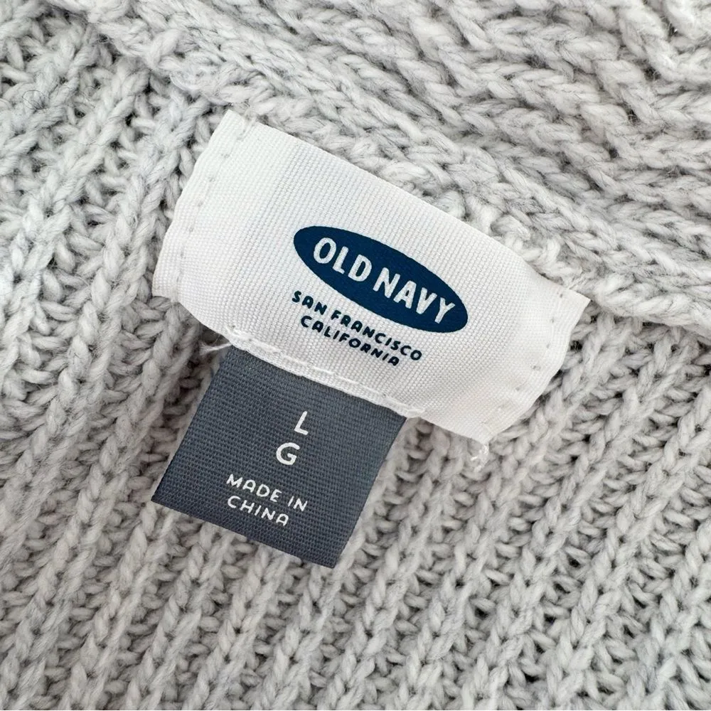 NEW Old Navy Long Cardigan in Light Heather Grey Size L - Image 8