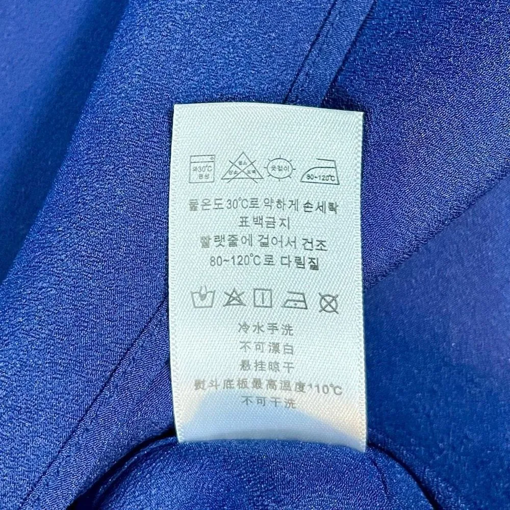 Naked Zebra Blue Tank Tie Waist Mini Dress - Image 10