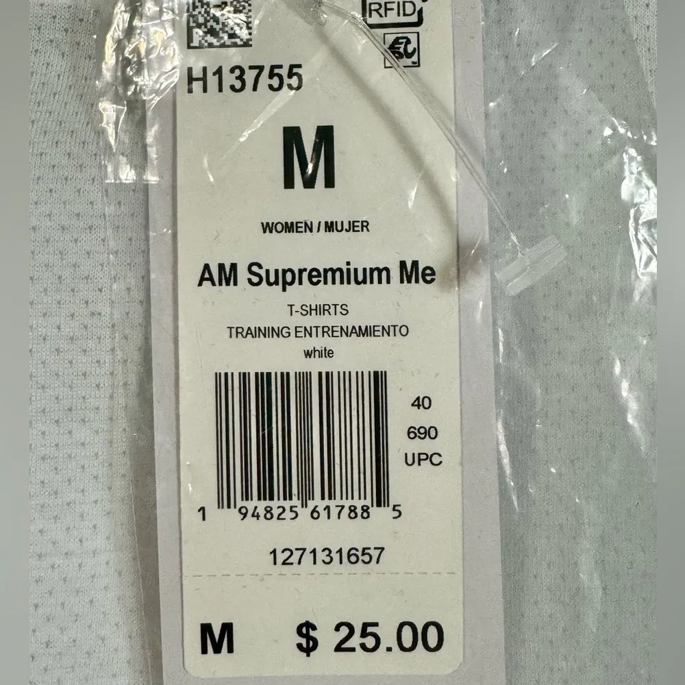 Reebok Core 10 S/S Crewneck Mesh Tee White Size M NWT - Image 7