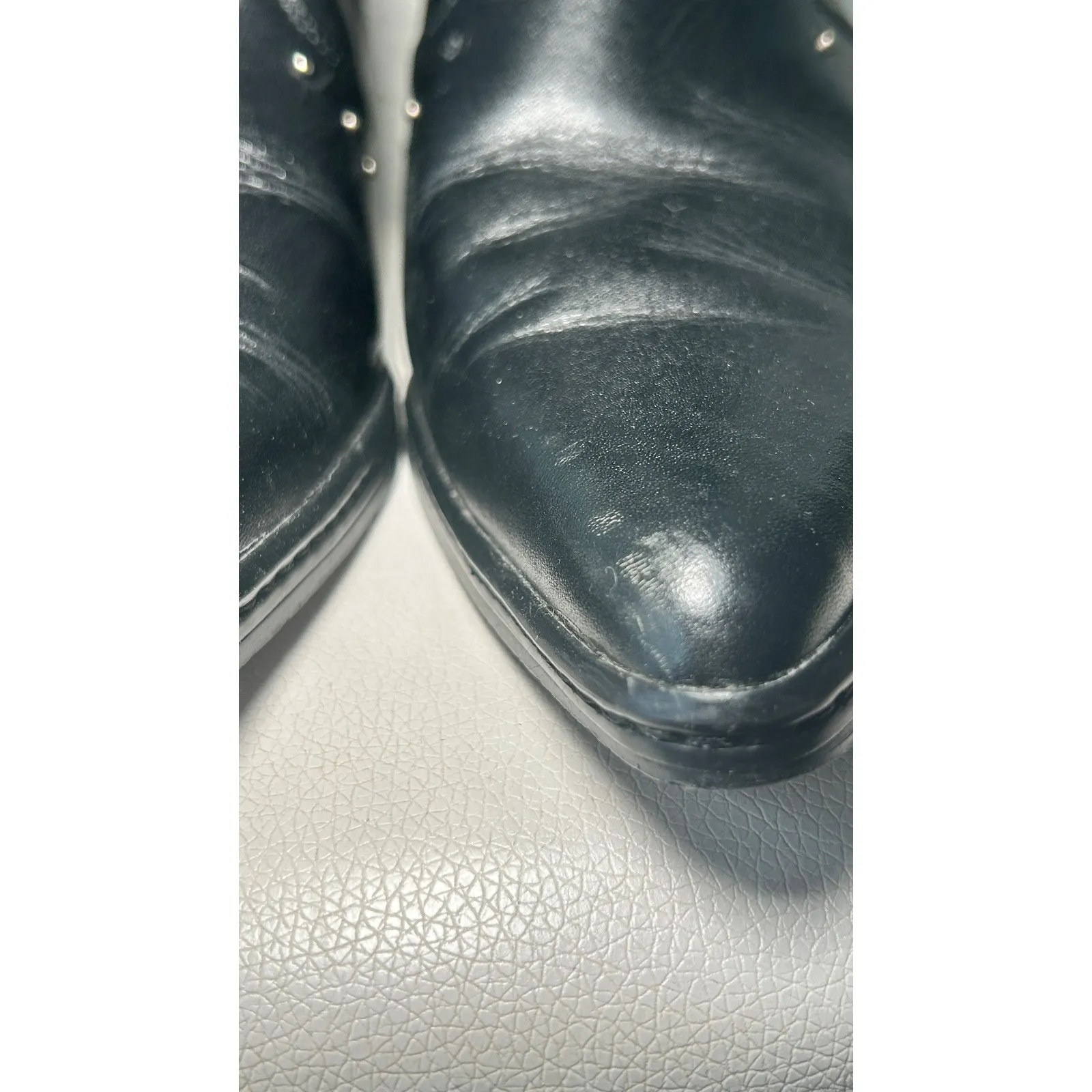 Harley Davidson Women's Black Leather Fashion Boots Brash D84378 Size 7 - Image 3